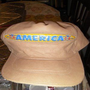 Unisex Leather 'America' Hat